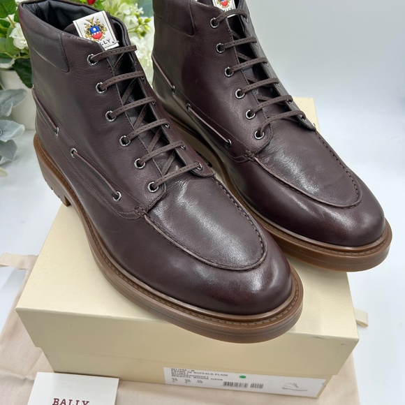 Men’s BALLY PAPHOS leather ankle boots size 13 made in Italy main image 7